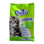 Croquettes au bœuf et goût de saumon pour chat junior 1Kg – QUATY 1