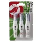 Lot de 3 mini stylos correcteurs 4ml - AUCHAN