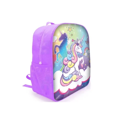 Sac à dos 30cm 12" visuel simple brillant pour fille