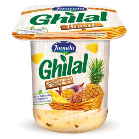 Yaourt ananas passion graines de lin Ghilal 110g - JAOUDA