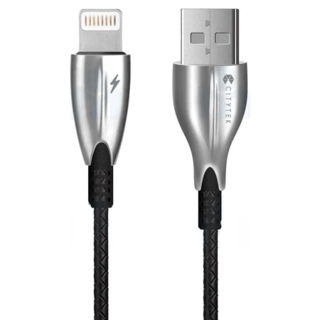 Câble Lightening data 3A 1.5M nylon MF109066 - CITYTEK