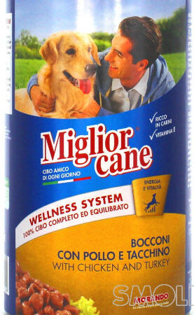 Terrine de Poulet et Dinde pour Chien Miglior Cane 405g