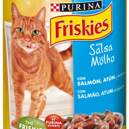 Bouchées au Saumon, Thon et Légumes pour Chats Friskies 400g