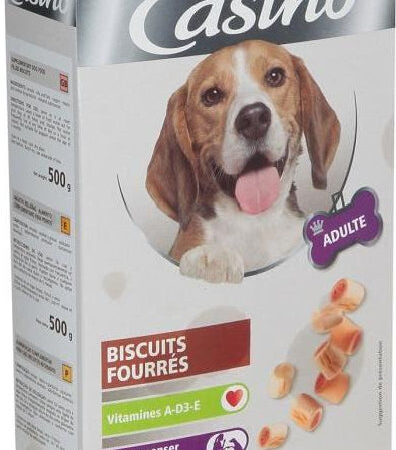 Biscuits Fourrés pour Chiens Casino 500g