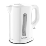 Bouilloire blanche Techwood 1,7L . Filtre amovible