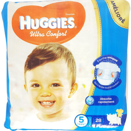 28 Couches Junior Huggies T5 (12 - 22kg)