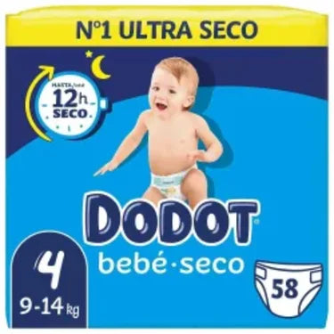 58 Couches Dodot T4 (9-14kg)