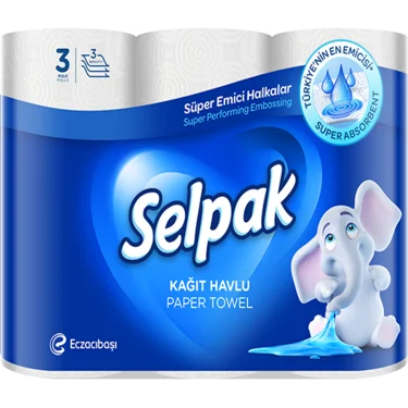 3 Essui Tout Super Absorbants Selpak