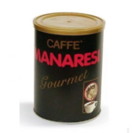 Café  Moulu 100% Arabica  Caffè Manaresi Gourmet  Pot à Moka 250 g