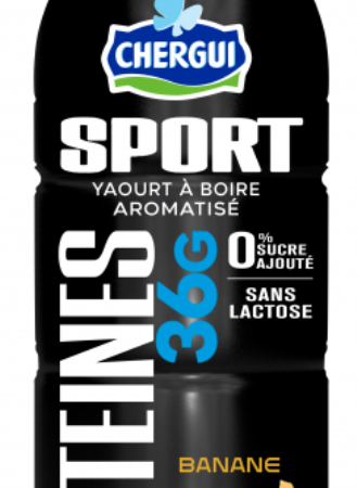 Yaourt Sport À Boire Protéiné 36g Banane Chergui 450ml