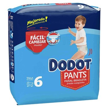 27 Couches Culottes Taille 6 Dodot (+15 Kg)