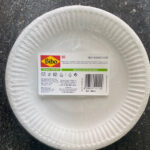 50 Assiettes Blanches en plastique 19Cm Bibo